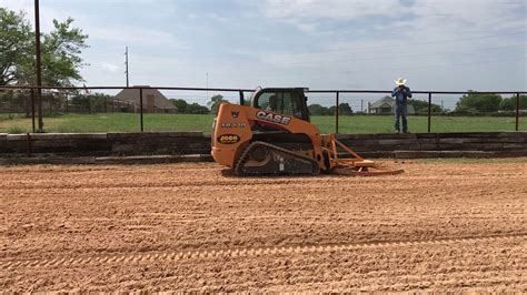 Skid steer spin and dig with loads in the bucket. . Arena drag for skid steer